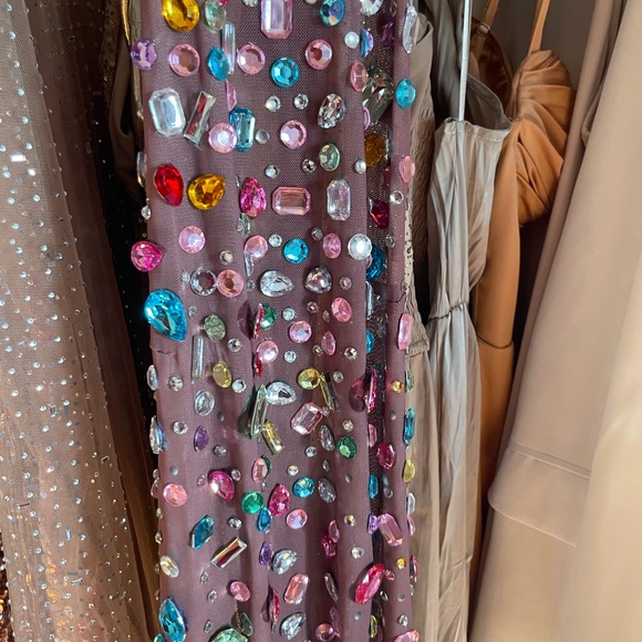 Multicolor Rhinestone Embellished Bodysuit - Picture 4 of 7